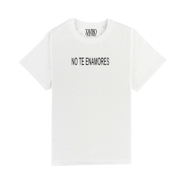 CAMISETA `NO TE ENAMORES´ BLANCA