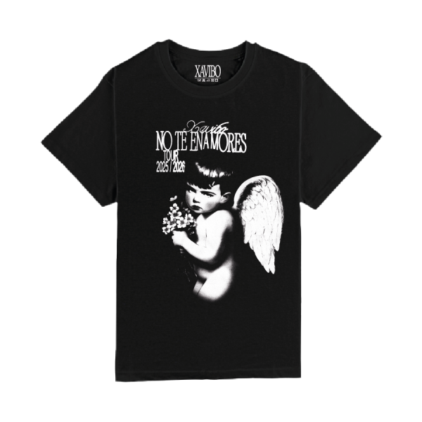 CAMISETA `NO TE ENAMORES TOUR´ NEGRA